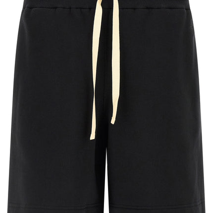 Jil Sander Black Cotton Bermuda Shorts