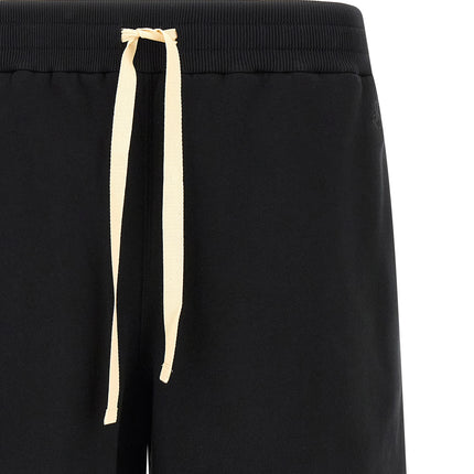 Jil Sander Black Cotton Bermuda Shorts