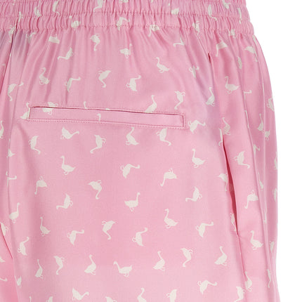 Moschino Multicolor Silk Bermuda Shorts