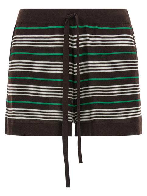 P.A.R.O.S.H. Brown Wool Bermuda Shorts