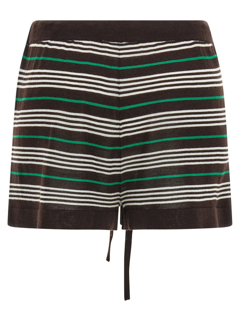 P.A.R.O.S.H. Brown Wool Bermuda Shorts