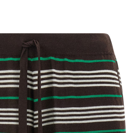 P.A.R.O.S.H. Brown Wool Bermuda Shorts