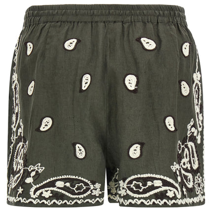 P.A.R.O.S.H. Bicolor Linen Bermuda Shorts