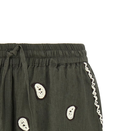 P.A.R.O.S.H. Bicolor Linen Bermuda Shorts
