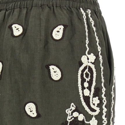 P.A.R.O.S.H. Bicolor Linen Bermuda Shorts
