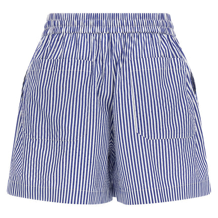 P.A.R.O.S.H. Blue Cotton Bermuda Shorts