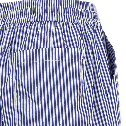 P.A.R.O.S.H. Blue Cotton Bermuda Shorts