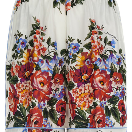 Dolce & Gabbana Multicolor Silk Bermuda Shorts