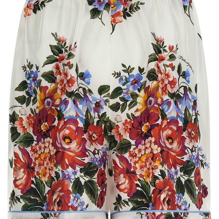 Dolce & Gabbana Multicolor Silk Bermuda Shorts
