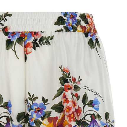 Dolce & Gabbana Multicolor Silk Bermuda Shorts