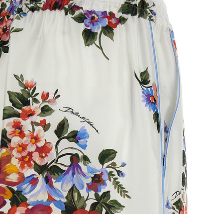 Dolce & Gabbana Multicolor Silk Bermuda Shorts