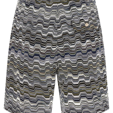 Missoni Bicolor Cotton Bermuda Shorts