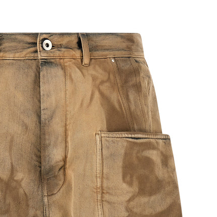DRKSHDW Beige Cotton Bermuda Shorts