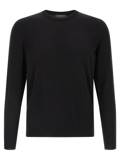 ZANONE Black Cotton Cardigan