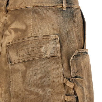 DRKSHDW Beige Cotton Bermuda Shorts