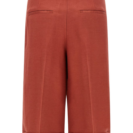 Peserico Multicolor Viscose Bermuda Shorts