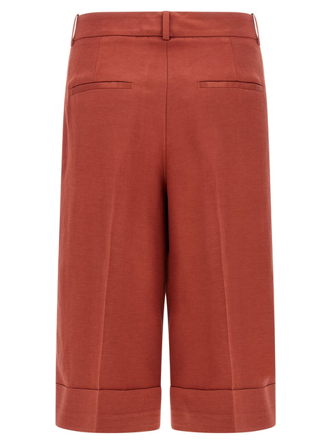 Peserico Multicolor Viscose Bermuda Shorts