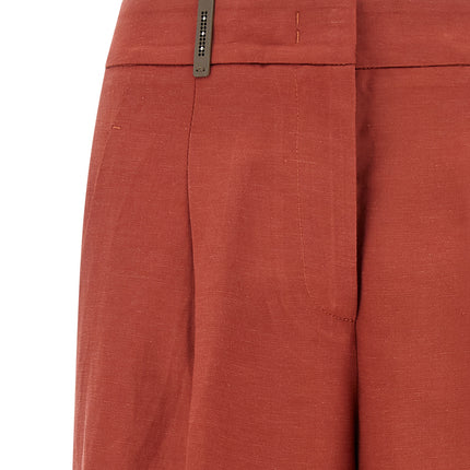 Peserico Multicolor Viscose Bermuda Shorts