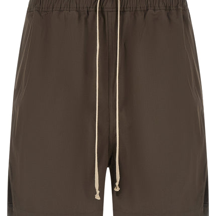 Rick Owens Brown Cotton Bermuda Shorts