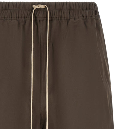Rick Owens Brown Cotton Bermuda Shorts