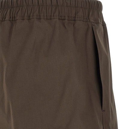 Rick Owens Brown Cotton Bermuda Shorts