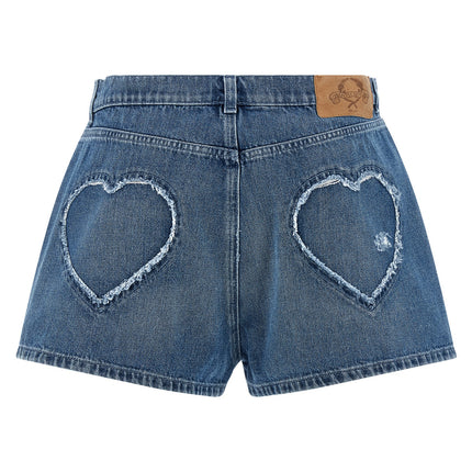 Moschino Blue Cotton Bermuda Shorts