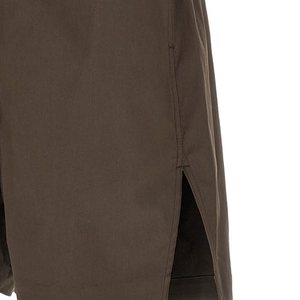 Rick Owens Brown Cotton Bermuda Shorts