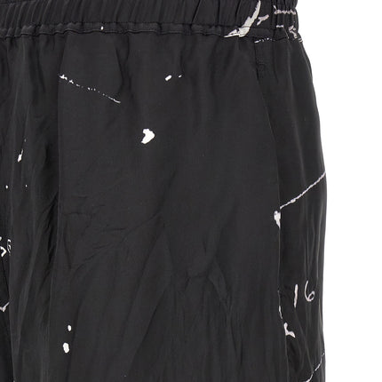 Rick Owens Bicolor Viscose Bermuda Shorts