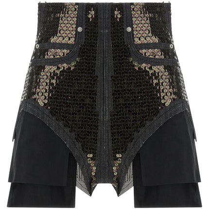 Rick Owens Black Cotton Bermuda Shorts
