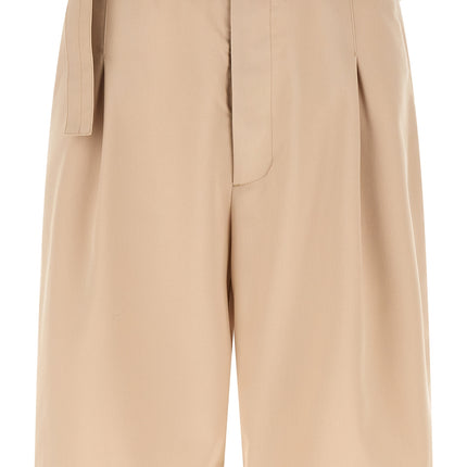 CELLAR DOOR Beige Polyester Bermuda Shorts