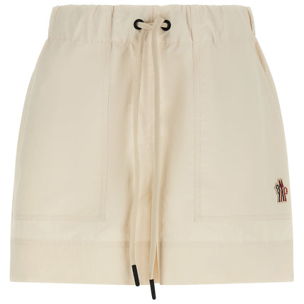 Moncler Grenoble White Polyester Bermuda Shorts