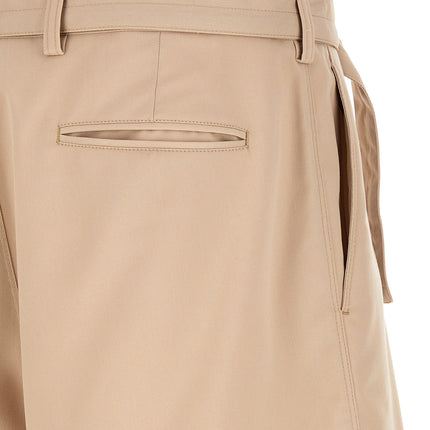 CELLAR DOOR Beige Polyester Bermuda Shorts