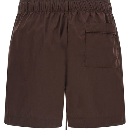 Entire Studios Brown Cotton Bermuda Shorts