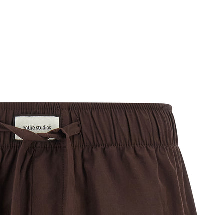 Entire Studios Brown Cotton Bermuda Shorts