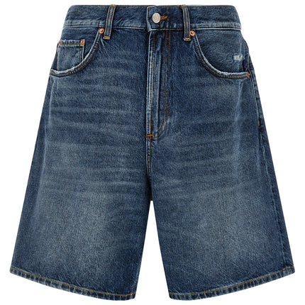 Department 5 Blue Cotton Bermuda Shorts