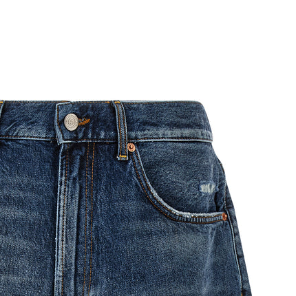 Department 5 Blue Cotton Bermuda Shorts