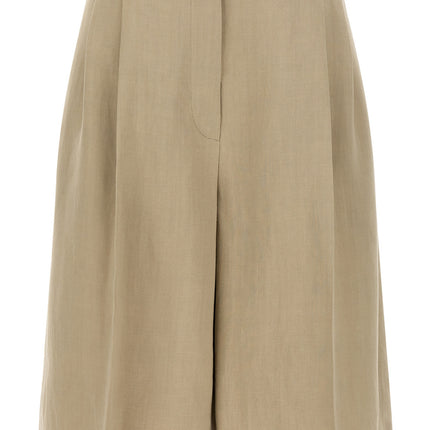 Brunello Cucinelli Beige Viscose Bermuda Shorts