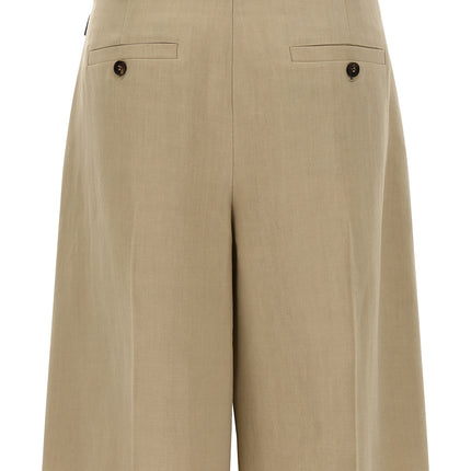 Brunello Cucinelli Beige Viscose Bermuda Shorts