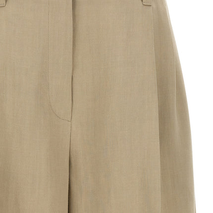 Brunello Cucinelli Beige Viscose Bermuda Shorts