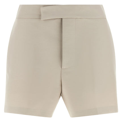 FEDERICA BONIFACI Gray Cotton Bermuda Shorts