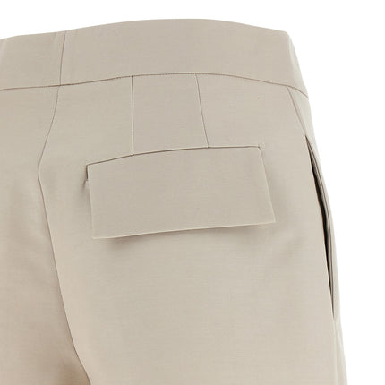 FEDERICA BONIFACI Gray Cotton Bermuda Shorts