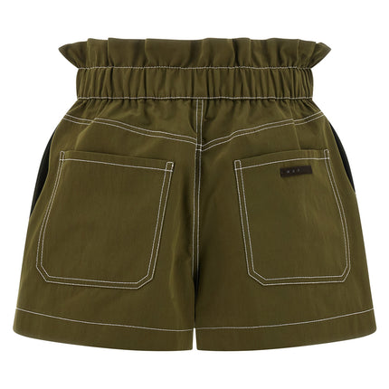 Marni Bicolor Cotton Bermuda Shorts