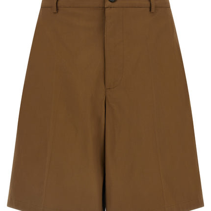Department 5 Brown Cotton Bermuda Shorts