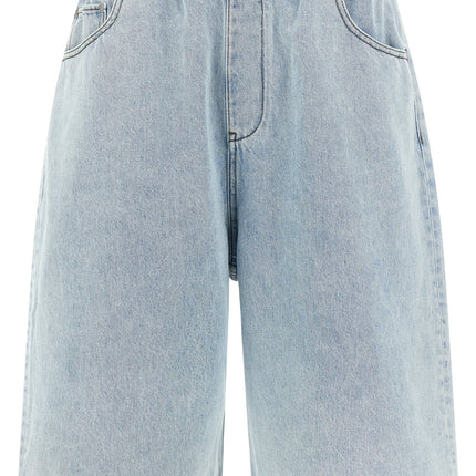 Entire Studios Blue Cotton Bermuda Shorts