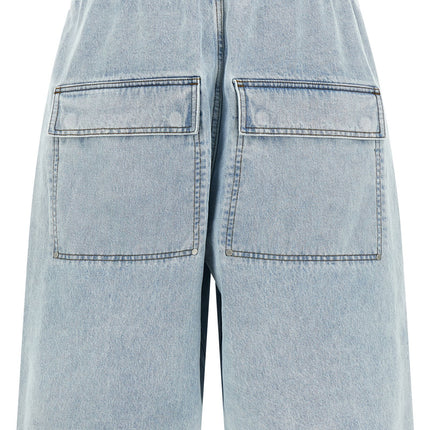 Entire Studios Blue Cotton Bermuda Shorts