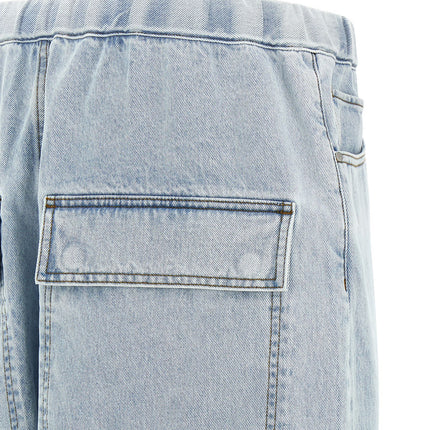 Entire Studios Blue Cotton Bermuda Shorts