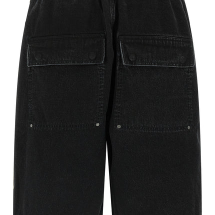 Entire Studios Black Cotton Bermuda Shorts