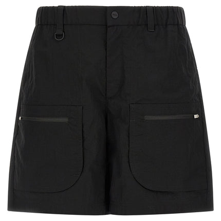 LAMINAR Black Polyamide Bermuda Shorts
