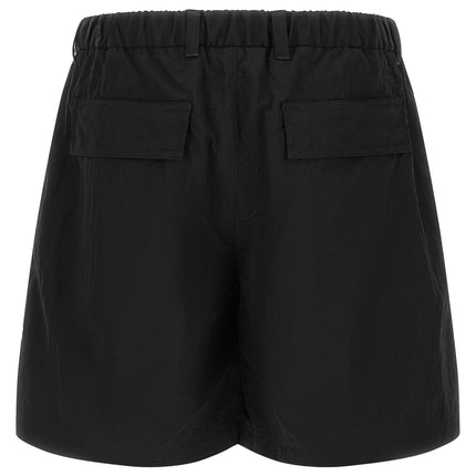 LAMINAR Black Polyamide Bermuda Shorts