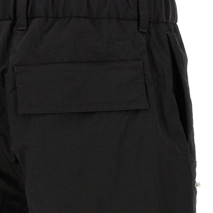 LAMINAR Black Polyamide Bermuda Shorts